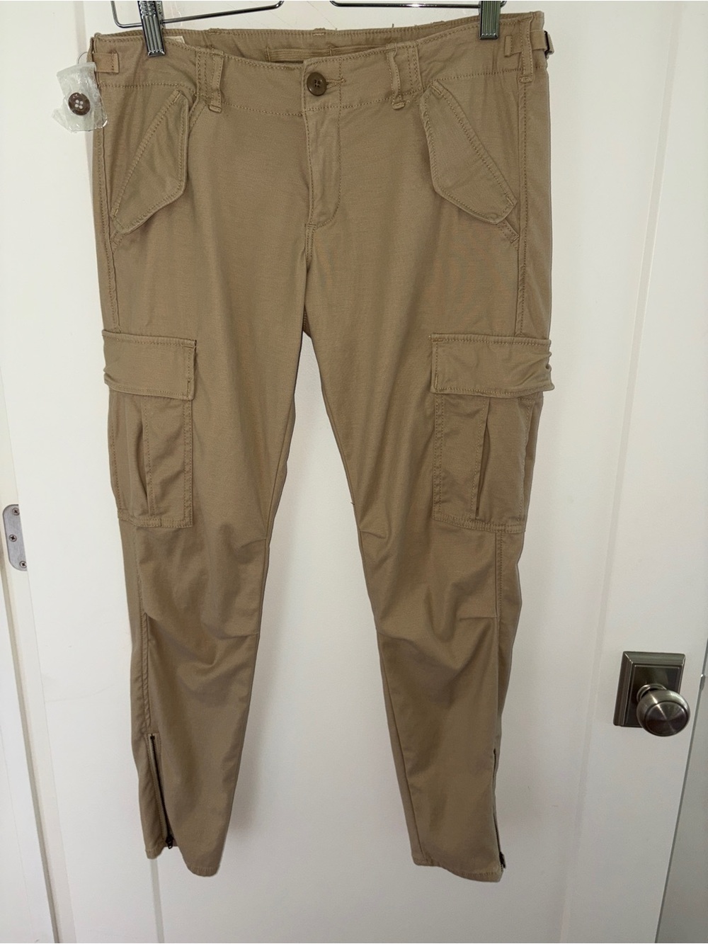 NWT Ralph Lauren Denim & Supply military inspired khaki skinny cargo pants sz 30